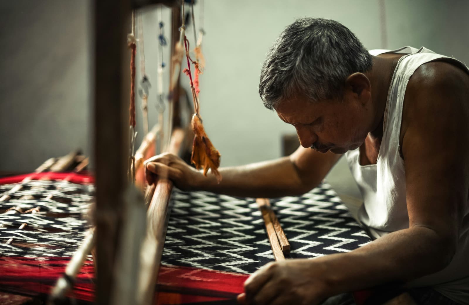 Traditional Handloom Ikat Weaver
